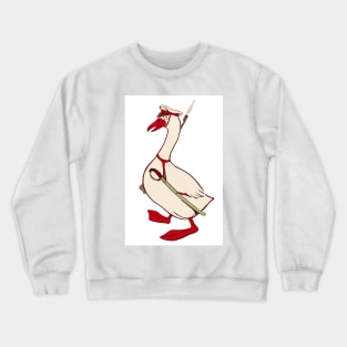 Goose-Stepping Goose Crewneck Sweatshirt